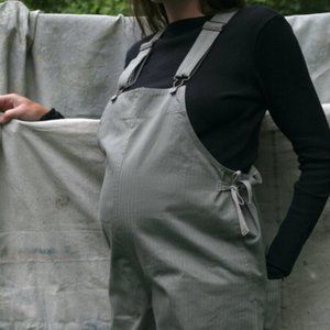 Gamine Workwear Bobby Bibs M olive twill
